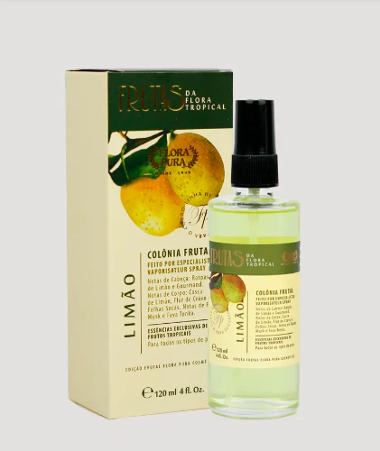 AGUA DE COLONIA LIMAO 120ML ( FRUTAS DA FLORA TROPICAL ) FLORA PURA