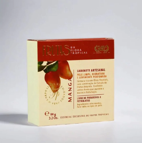 SABONETE ARTESANAL MANGA 90G (FRUTAS DA FLORA TROPICAL) FLORA PURA