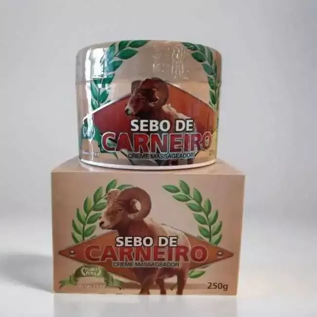 CREME MASSAGEADOR SEBO DE CARNEIRO OURO 250G FLORA PURA