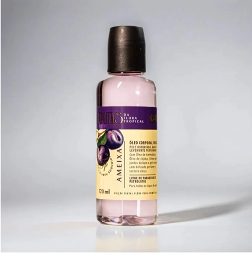 OLEO CORPORAL FRUTAL AMEIXA 120ML FLORA PURA