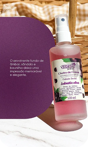 AGUA DE COLONIA JABUTICABA 120ML (LINHA CHEIRO DE FRUTAS) VB
