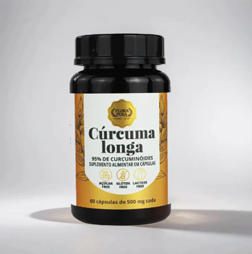 CURCUMA LONGA 60 CAPS DE 500MG CADA FLORA PURA