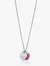 Collar Luna Rosa (Plateado) - comprar online