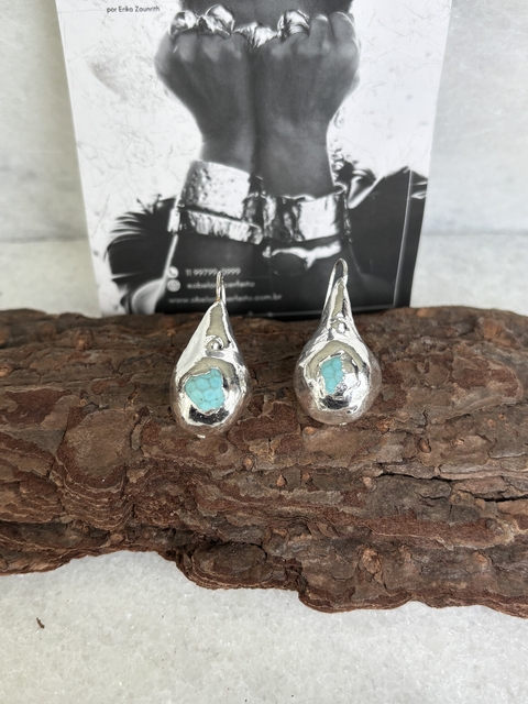 Brinco Gota Turquesa - buy online