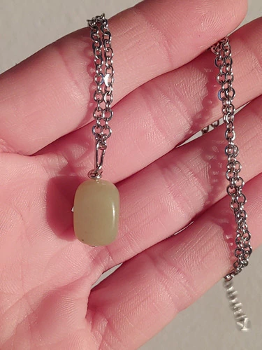 Collar Jade Piedra Natural Rolada Coraocristales