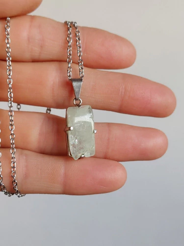 Collar Acero Quirúrgico Con Dije De Cuarzo Coraocristales