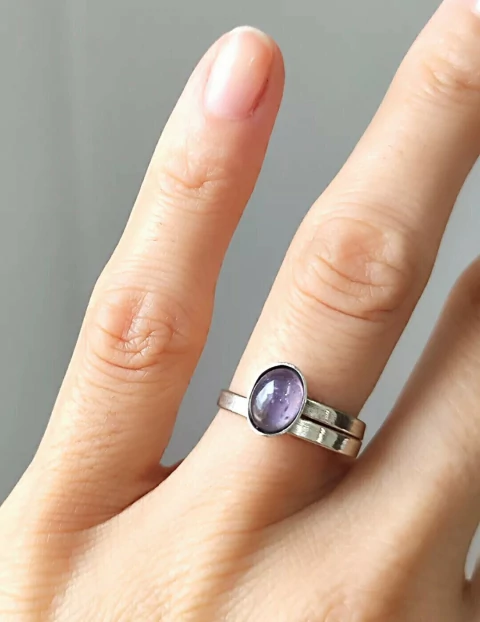 Anillo Amatista modelo Simple - comprar online