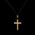 Colar Masculino De Cordão Cruz Sparta Dourado - comprar online