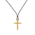 Colar Masculino De Cordão Cruz Sparta Dourado