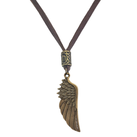 Colar Couro Adaga OV (B) | C-01