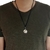 Colar Masculino De Couro Bussola Niquel - comprar online