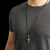 Colar Masculino De Cordão Cruz Sparta Dourado na internet
