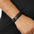 Pulseira De Couro Tudo Posso Preta - comprar online