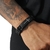 Pulseira De Couro Fé Preta - comprar online