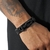 Pulseira De Couro Knot Preta - comprar online
