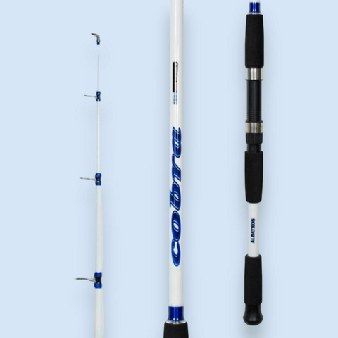 Diseñada para los pescadores más exigentes y fanaticos de la variada, esta caña de dos tramos ofrece una resistencia excepcional gracias a su composición de fibra y grafito. Con una acción XH que soporta hasta 80g, es perfecta para enfrentar una amplia va