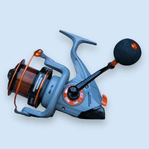 Reel Riviera 8000 Albatros - Frontal y de lance