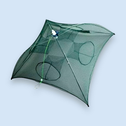 Trampa para mojarras con 4 bocas - plegable y facil de transportar