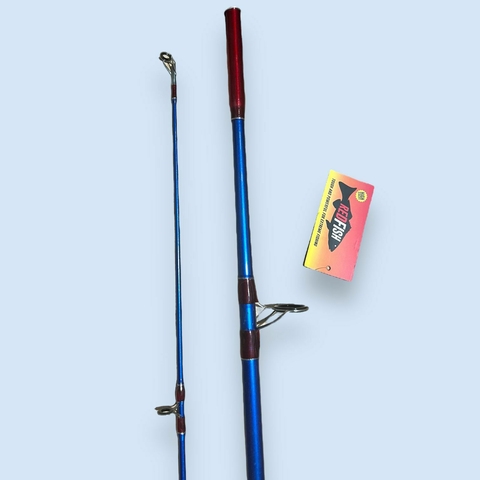 Caña Ciclón de Red Fish, diseñada para los amantes de la pesca variada. Con una longitud de3.00 metros y construida en dos tramos macizos, esta caña proporciona resistencia y precisión en cada lance. 