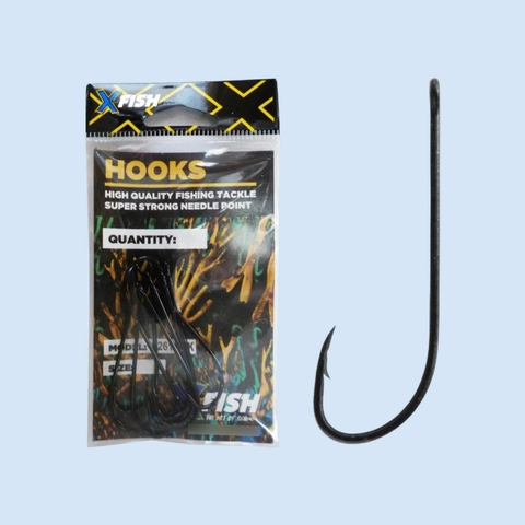 Anzuelo X-Fish 92611 1/0 Pata Larga - Para Variada - Pack de 10