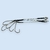 Lider armado - 15cm - Incluye esmerillon, mosqueton y anzuelo nro 6