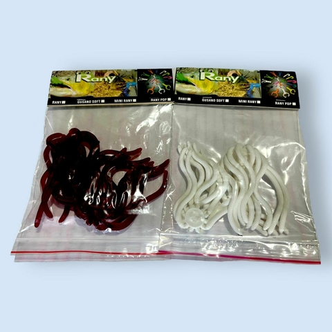 Ranys lombris - lombrices de goma - pack x 24 lombrices - varios colores