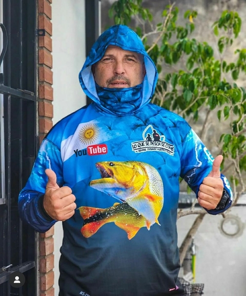 Remera - Modelo Dorado - con Capucha, Cuellito y Protección UV