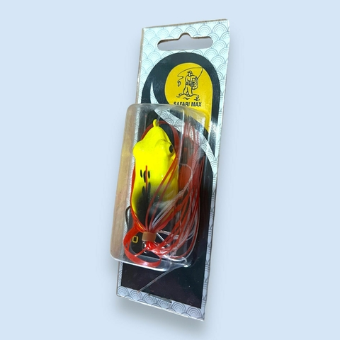 Descubre el Señuelo Rana Antienganche Safari Max, el aliado perfecto para los pescadores que buscan atrapar tarariras. Su diseño innovador evita enredos, permitiendo lances más efectivos. Este señuelo está diseñado para simular perfectamente a una rana, a