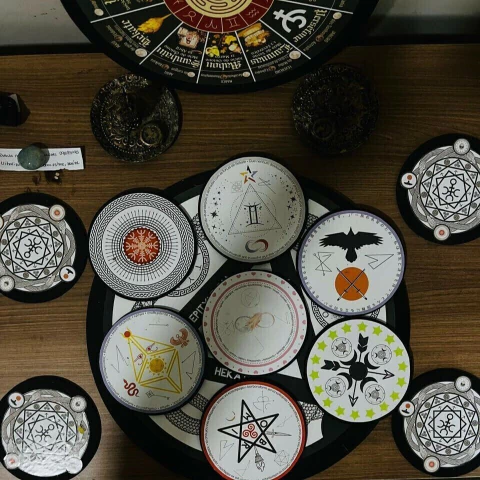 Kit Completo Triângulo, divindades e Sigilos Mentores Hekatinos - Pequeno