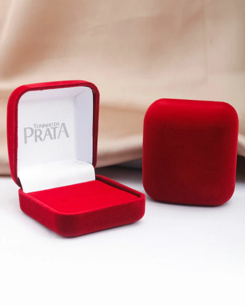 CAIXA DE VELUDO PARA ANEL - VERMELHO - comprar online
