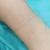 PULSEIRA DE PRATA RABO DE RATO DIAMANTADO 1MM 18CM - comprar online