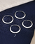 ARGOLA DE PRATA REDONDA FIO CANALETADO 2CM - comprar online