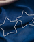 ARGOLA DE PRATA ESTRELA FIO QUADRADO 6,2CM na internet