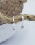 ARGOLA DE PRATA CLICK GOTA ESTRELA PENDURADA 1CM - comprar online