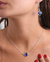 CORDÃO DE PRATA INSPIRAÇÃO VAN CLEEF AZUL MARINHO - comprar online