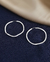 ARGOLA DE PRATA ONDA FIO CHAPADO 42MM - comprar online