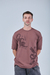 Camiseta Oversized Marrom Yin e Yang - Dawn Company