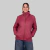 Campera de Cuero Puffer Mujer Fucsia