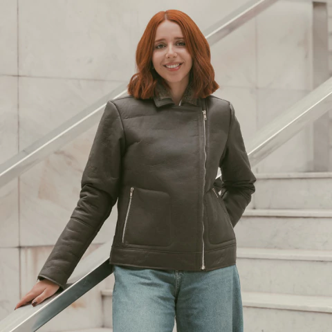 Campera de Napalan Marrón Rockera Virgi - comprar online
