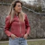 Campera de Cuero Rosa Coral 200