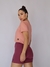 Cropped Basic Manga Rosa Merge - comprar online