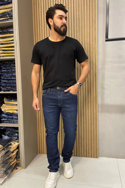 Calça Jeans Masculina La Fenithi Triple Dry