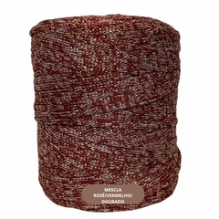 Fio Náutico Premium MALHAFIO MESCLADO LUREX-5mm-100% poliéster-500g-Aprox. 300mts - loja online
