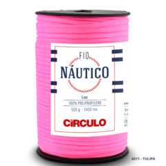 Fio Náutico-CÍRCULO-5mm-2400 TEX-100% Polipropileno-208m- 500g