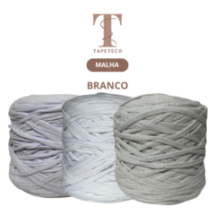Fio de Malha Residual TAPETECO-BRANCO (MALHA)-1Kg para Crochê e Artesanato em Geral