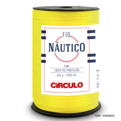 Fio Náutico-CÍRCULO-5mm-2400 TEX-100% Polipropileno-208m- 500g