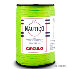 Fio Náutico-CÍRCULO-5mm-2400 TEX-100% Polipropileno-208m- 500g na internet