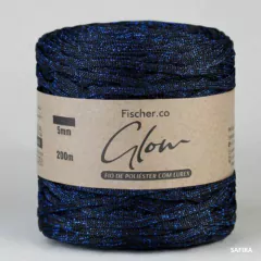 Fio Glow-FISCHER- 5mm com Lurex- 200 metros - Ateliê Ma Nucci