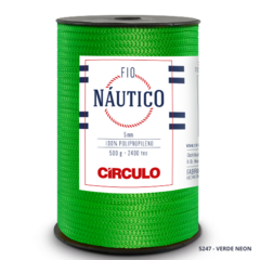Fio Náutico-CÍRCULO-5mm-2400 TEX-100% Polipropileno-208m- 500g - Ateliê Ma Nucci