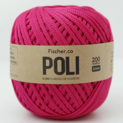Fio POLI 5mm-FISCHER-100% Poliéster (200metros)-Aprox. 400gr - Ateliê Ma Nucci